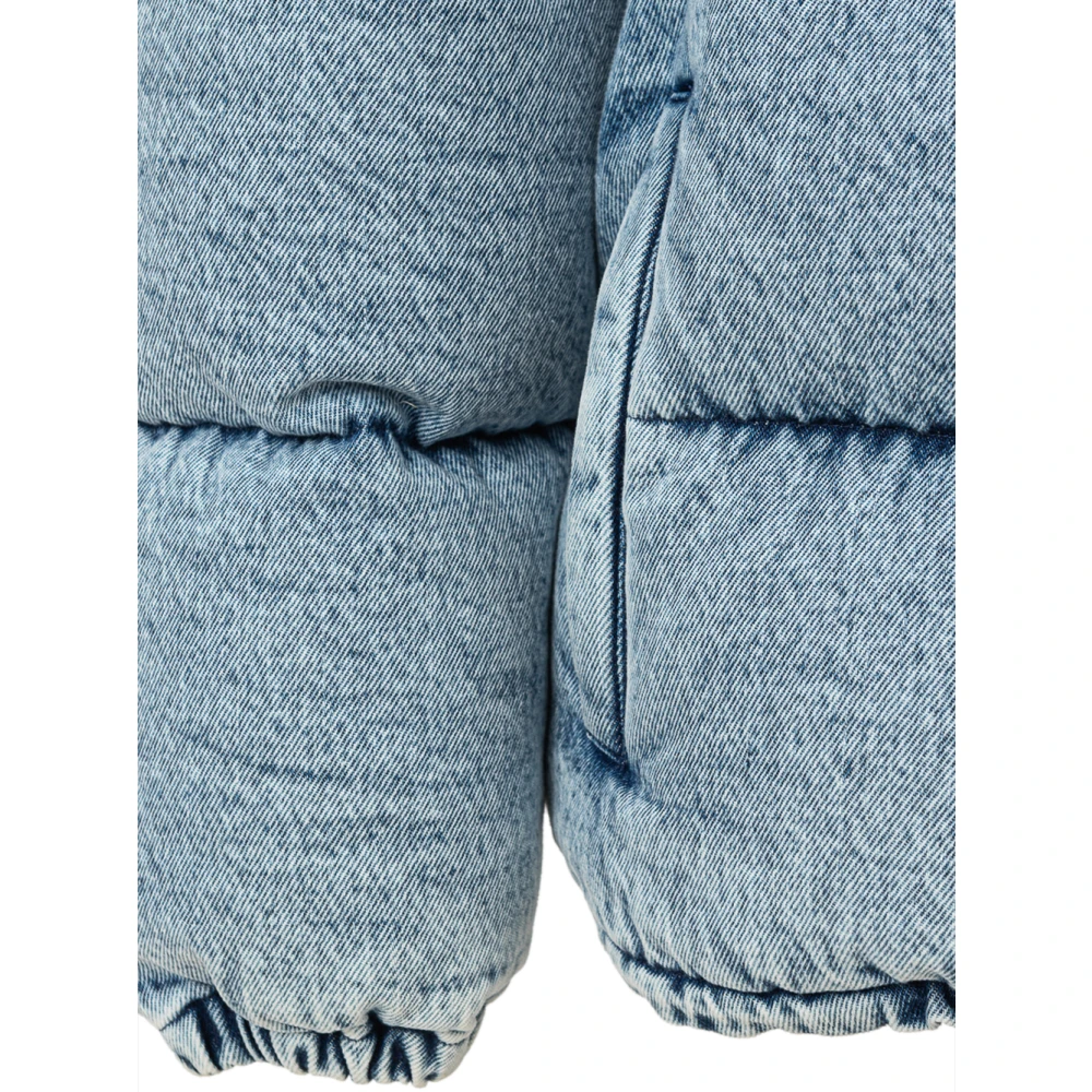 Miu Denim Puffy Jack Blue Dames