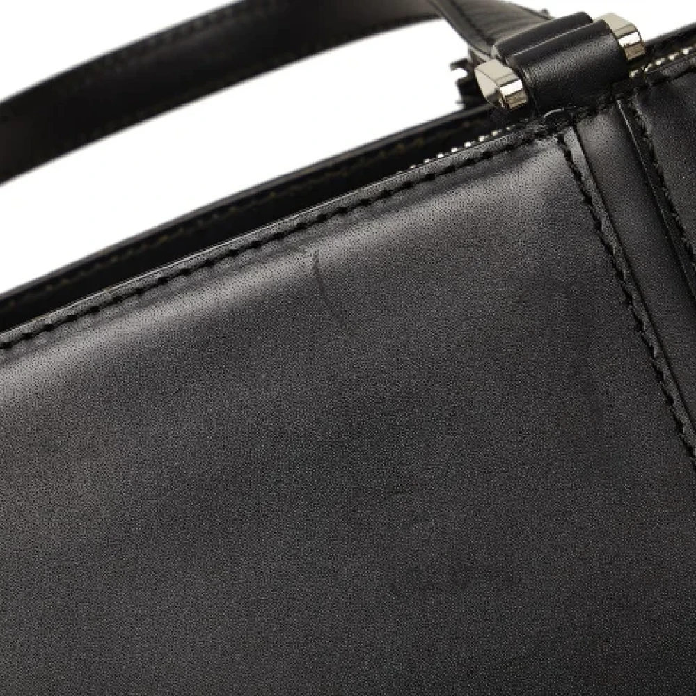 Burberry Vintage Pre-owned Leather handbags Black Dames