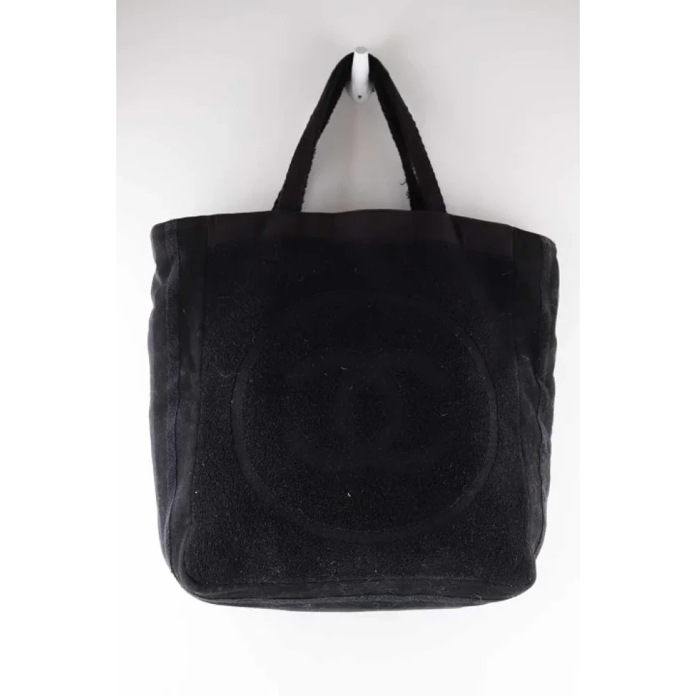 Chanel Vintage Pre-owned Cotton chanel-bags Black Dames