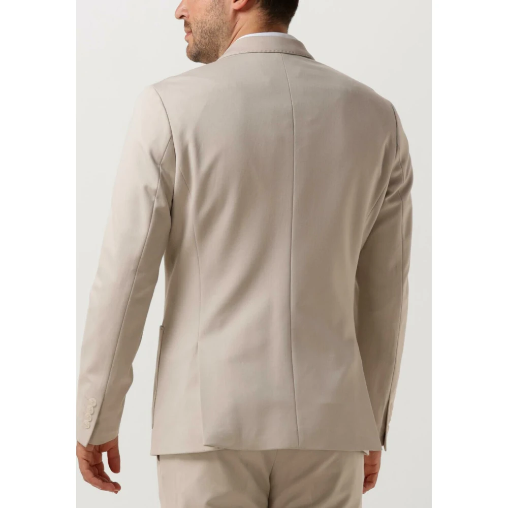 Selected Homme Beige Jersey Blazer Flex Noos Beige Heren