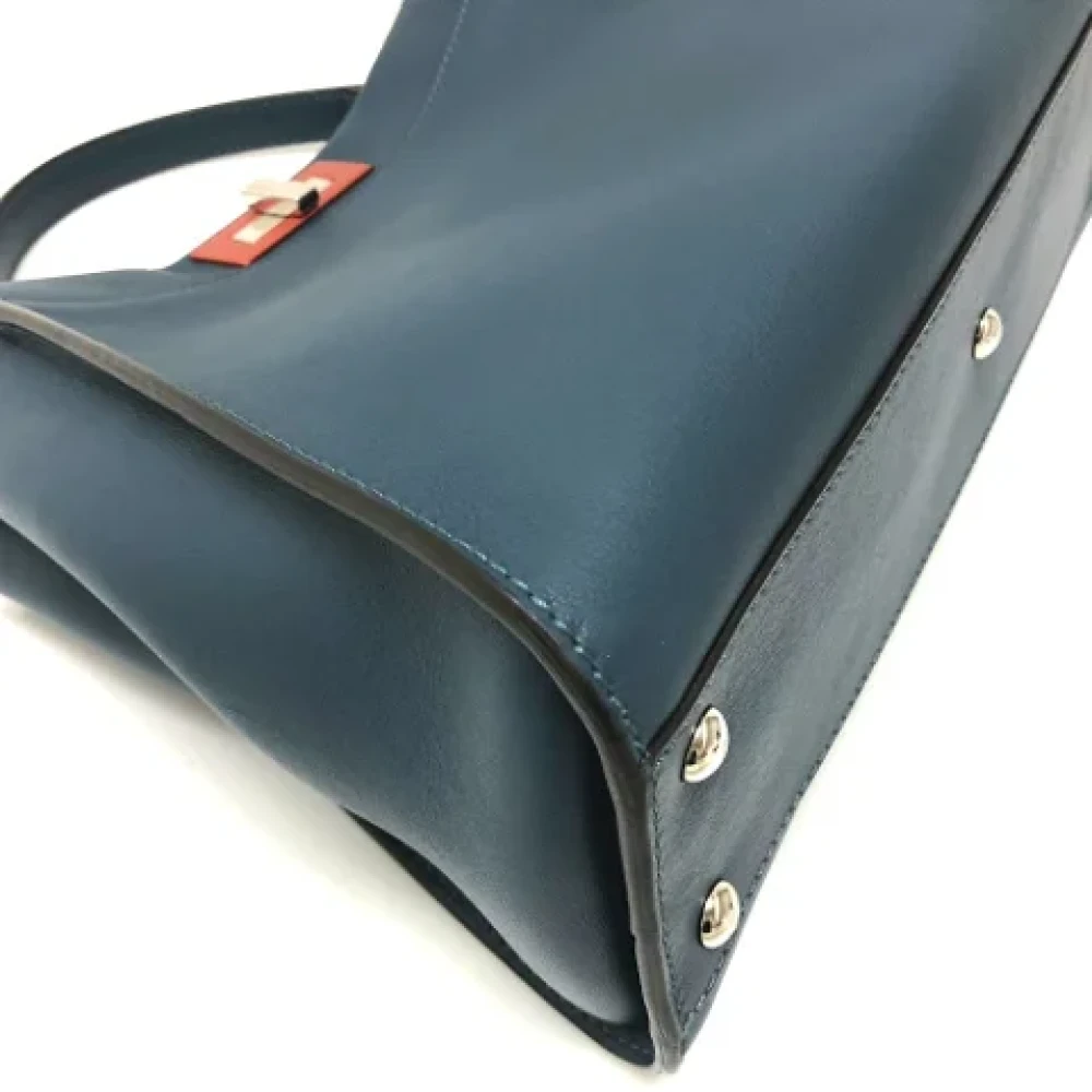 Fendi Vintage Pre-owned Leather fendi-bags Blue Dames