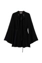 black-bow-collar-dress-flared-cuffs