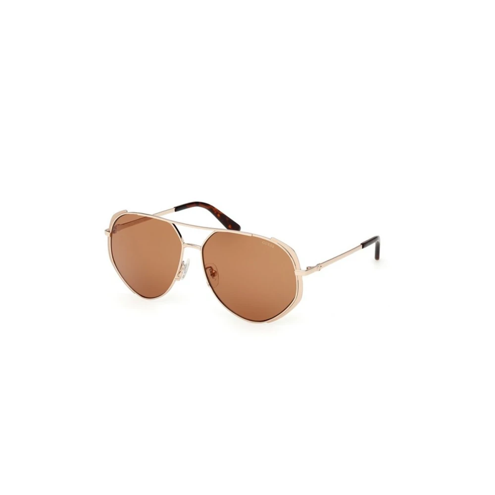 Guess Women's Yellow Sunglasses, 59 Mm, Metal Aviator Sunglasses