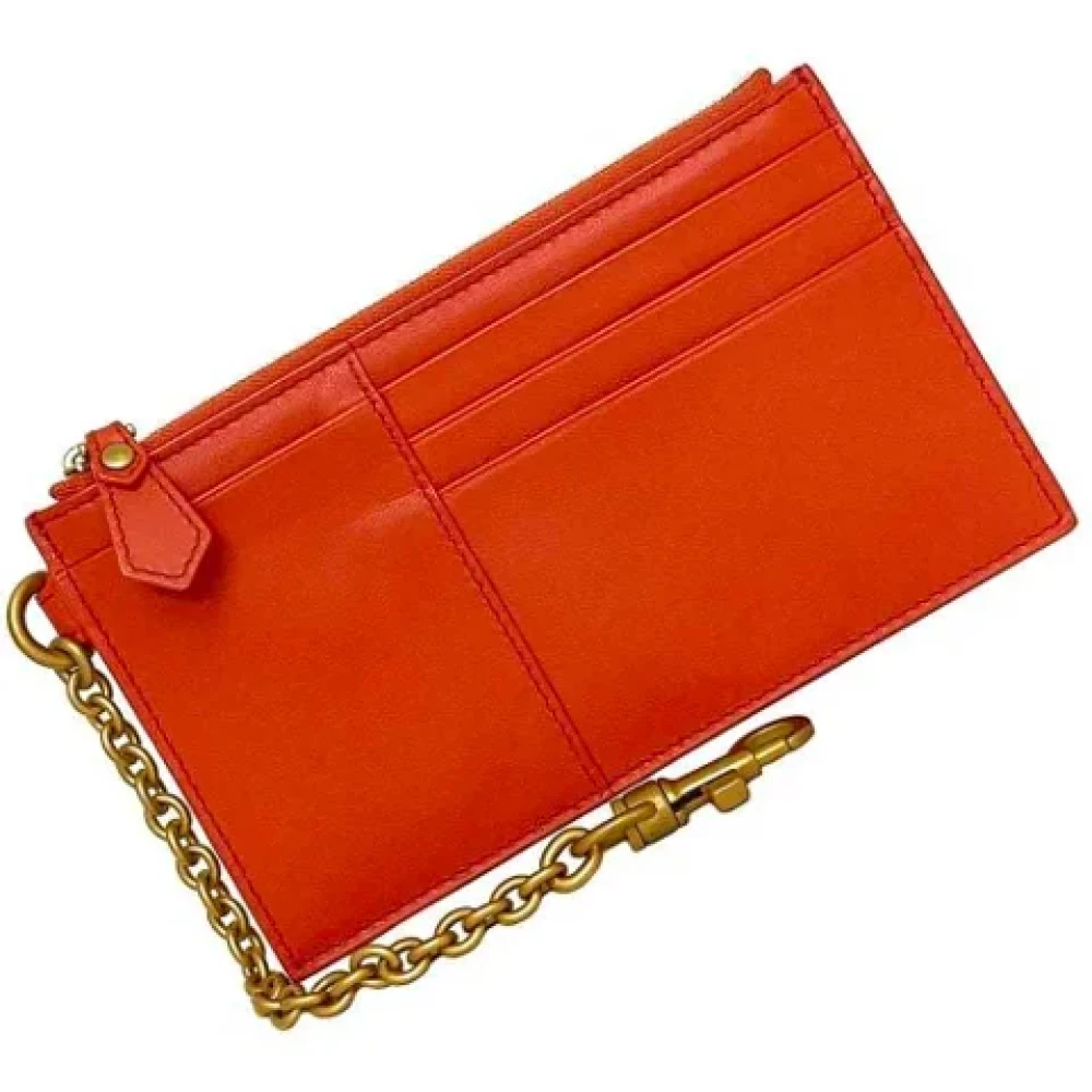 Bottega Veneta Vintage Pre-owned Leather wallets Red Dames