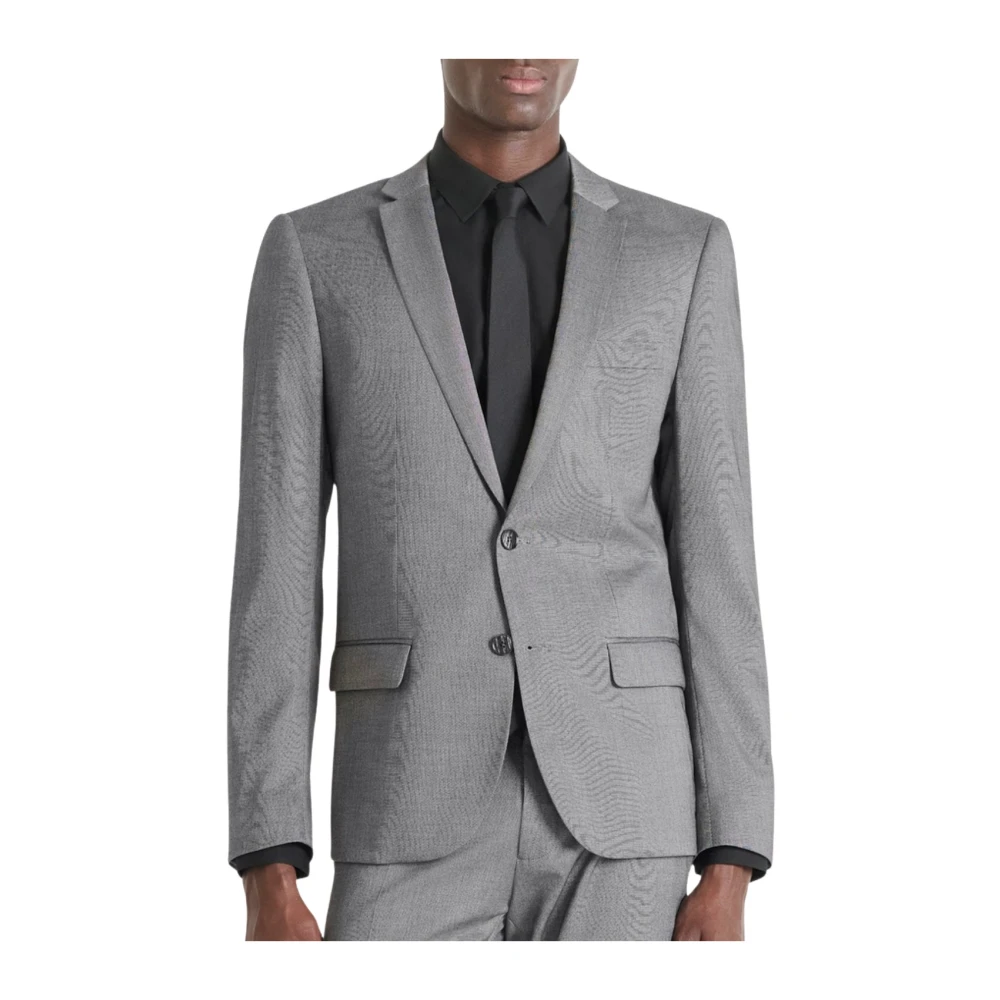 Antony Morato Men's Gray Bonnie Slim Fit Jacket - Blazers - Xs - Suits