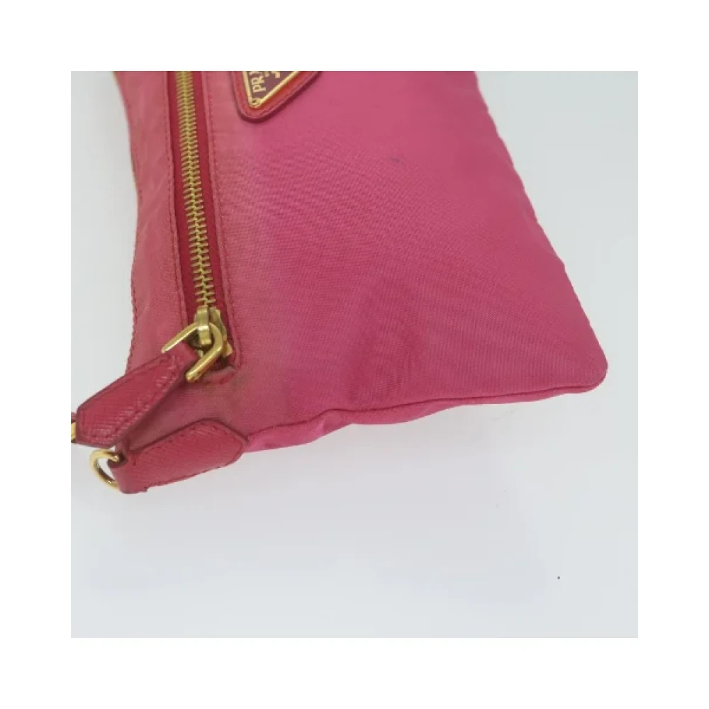 Prada Vintage Pre-owned Nylon prada-bags Pink Dames