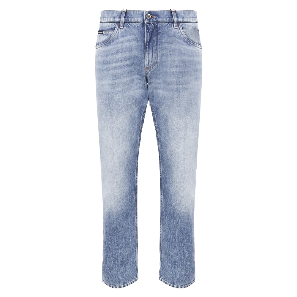 Dolce & Gabbana Licht Denim Regular Fit Jeans Blue Heren
