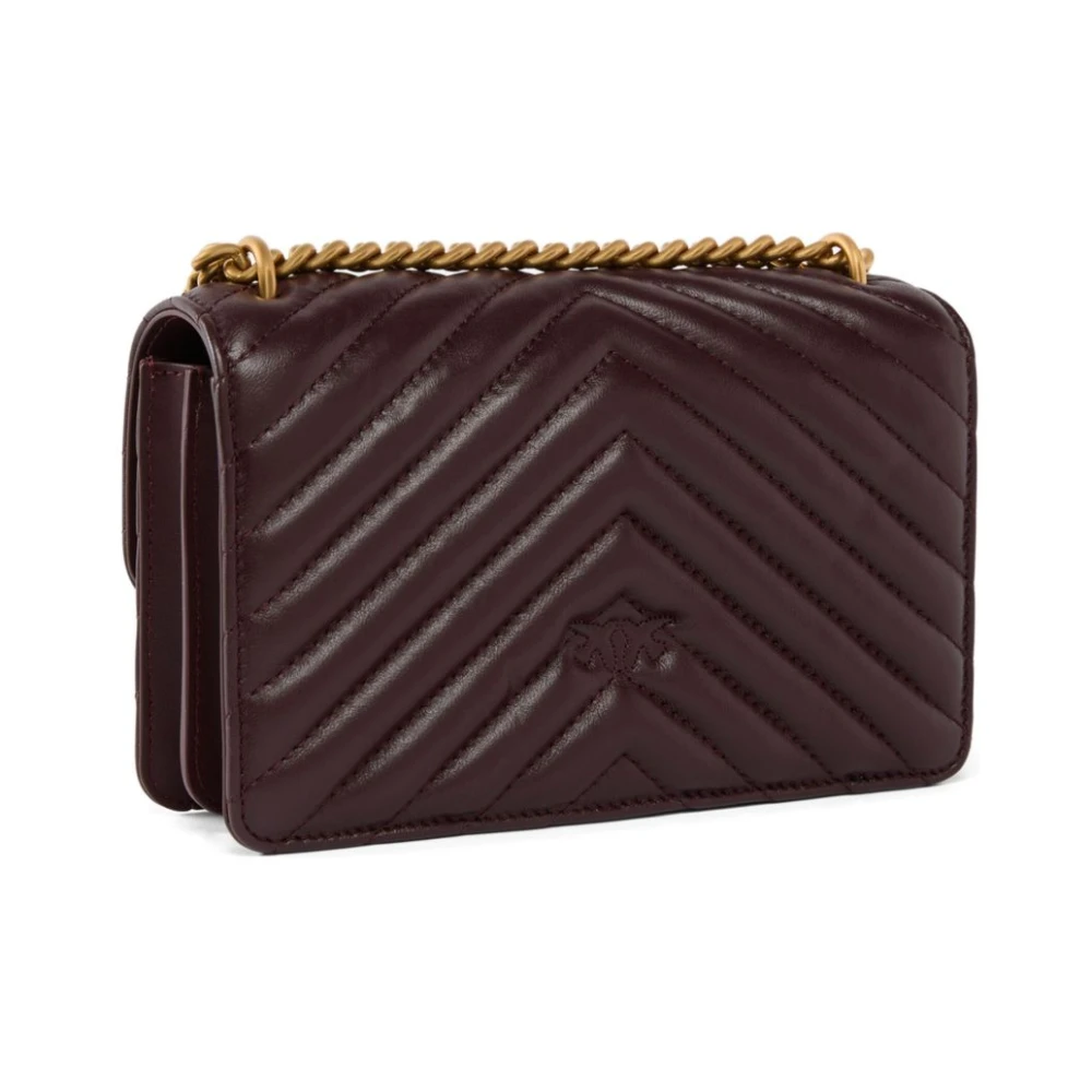 pinko Bordeaux Schoudertas Brown Dames