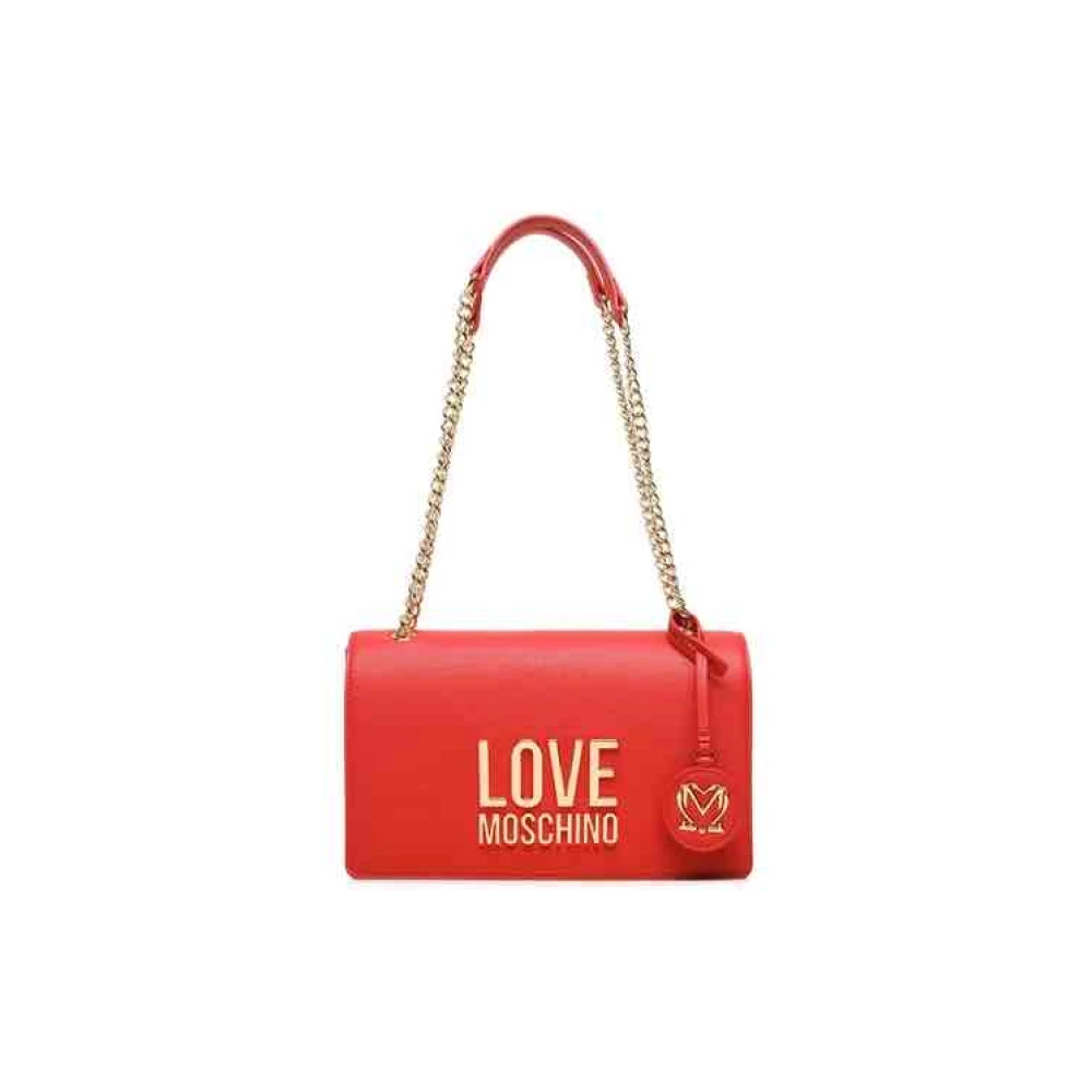 Love Moschino Bonded PU Tas Red Dames