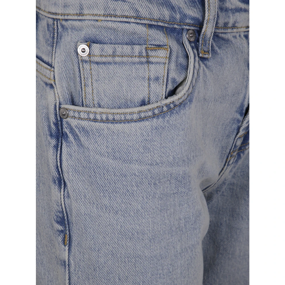 7 For All Mankind Jeans Straight Pre-owned Blue Dames