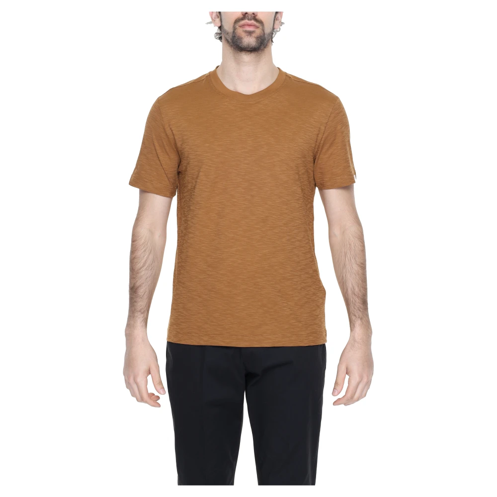 Liu Jo Men's Brown T-Shirts, L, Spring/Summer T-Shirt
