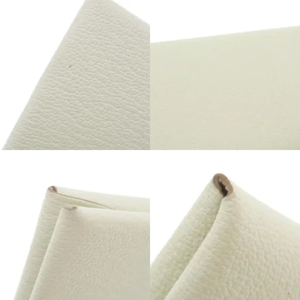 Hermès Vintage Pre-owned Fabric wallets Beige Dames