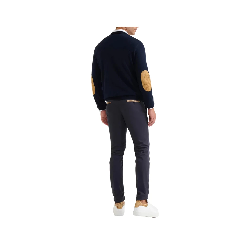 Alviero Martini 1a Classe Blauwe Sweater Prima Classe Stijl Blue Heren