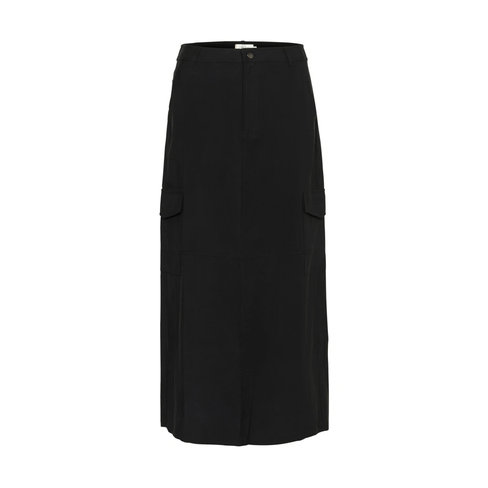 Cream Mujer Negro - Falda Pitch Con Abertura Trasera - Skirts - M - Falda Pitch Con Abertura Trasera
