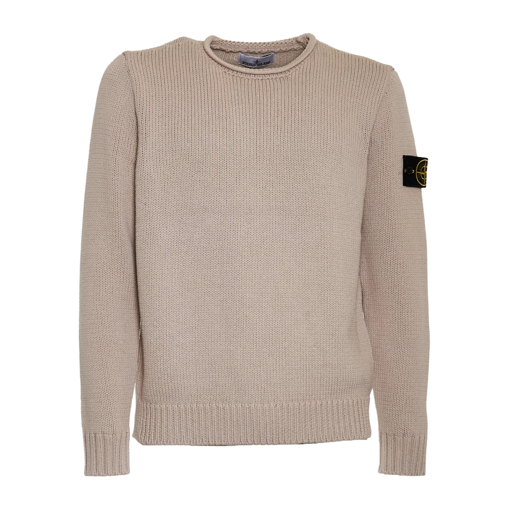 Stone Island Krijt Gebreide kleding Ss23 Beige Heren