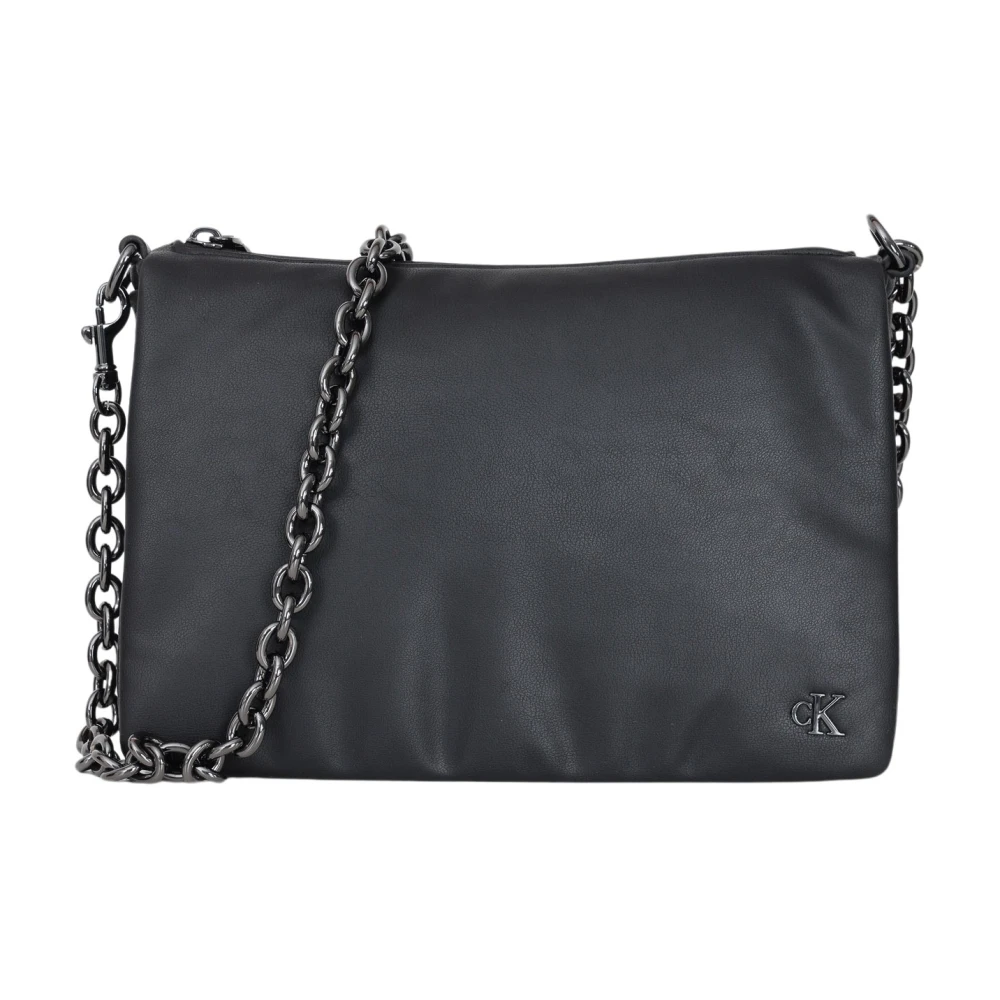 Calvin Klein Zwarte Cameratas Schoudertas Black Dames
