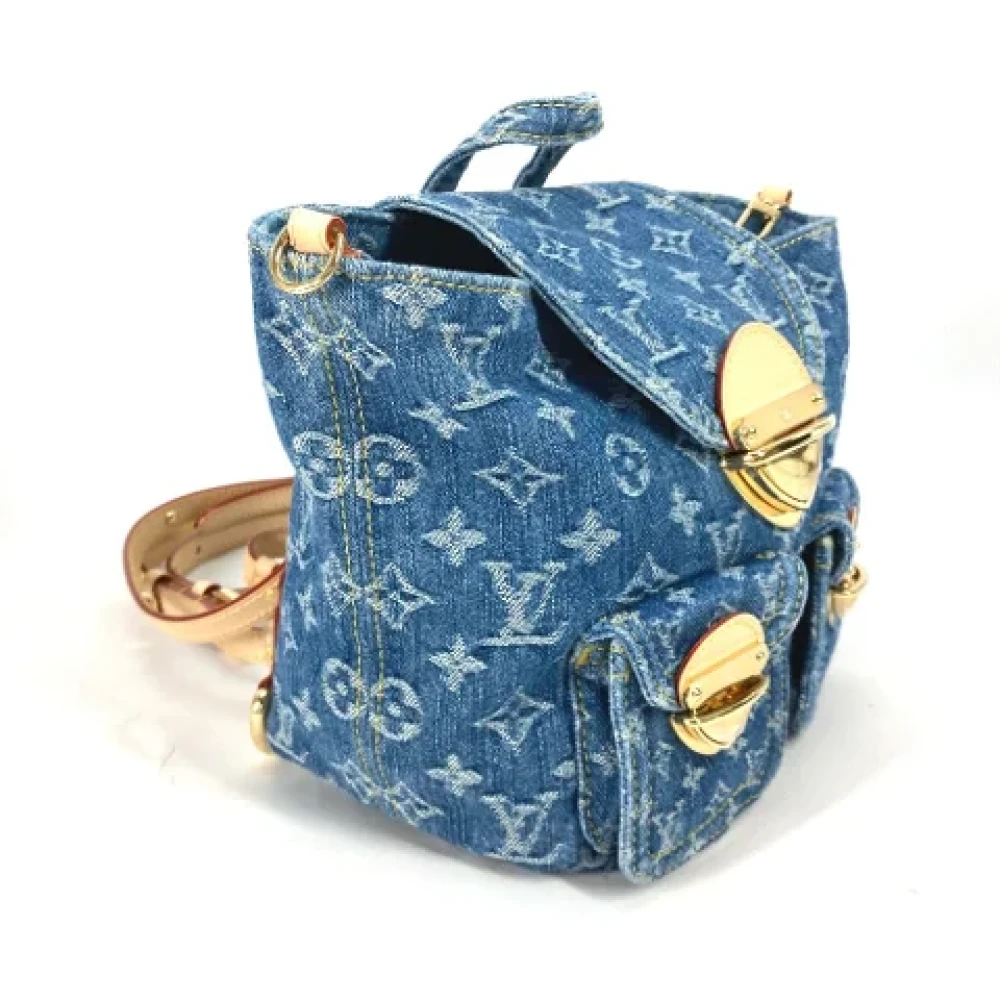 Louis Vuitton Vintage Pre-owned Denim louis-vuitton-bags Blue Dames