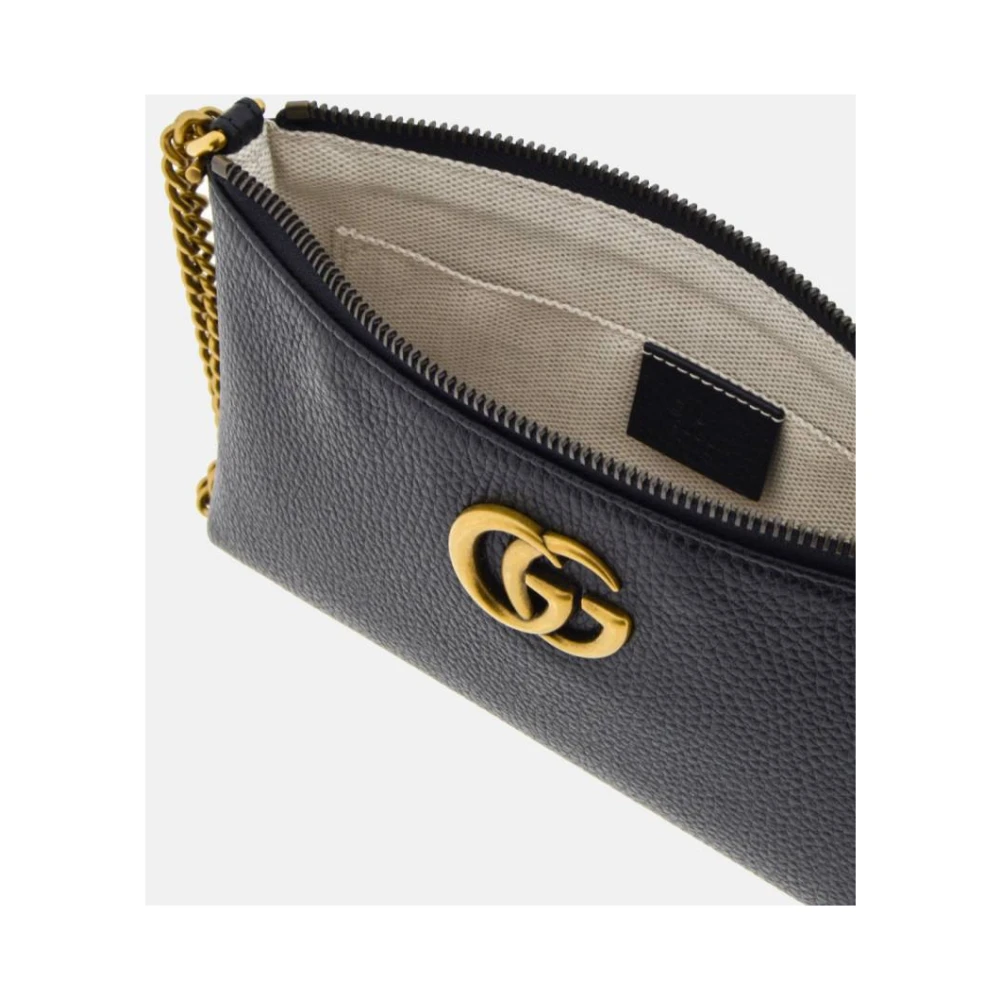 Gucci Zwarte Marmont GG Micro Tas Black Dames
