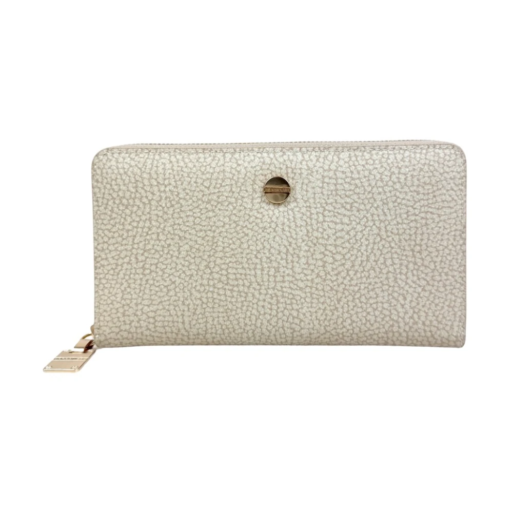 Borbonese Women's Beige Wallets & Cardholders, One Size, P.foglio Large Zip Around