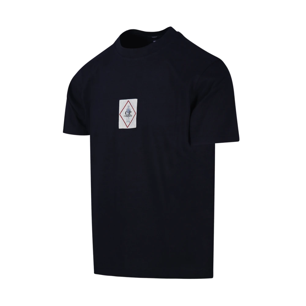 C.P. Company Denim Logo T-Shirt Black Heren
