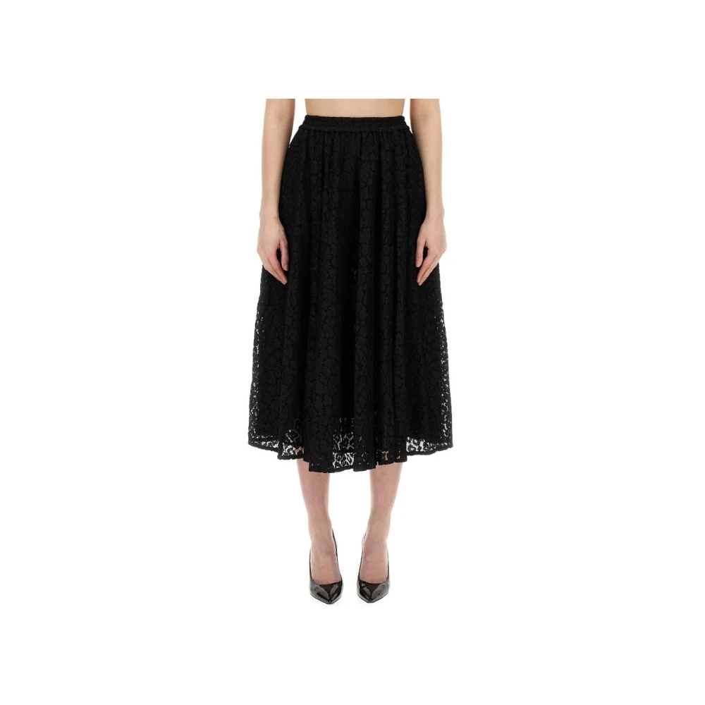 Michael Kors Elegante Zwarte Rok voor Vrouwen Black Dames