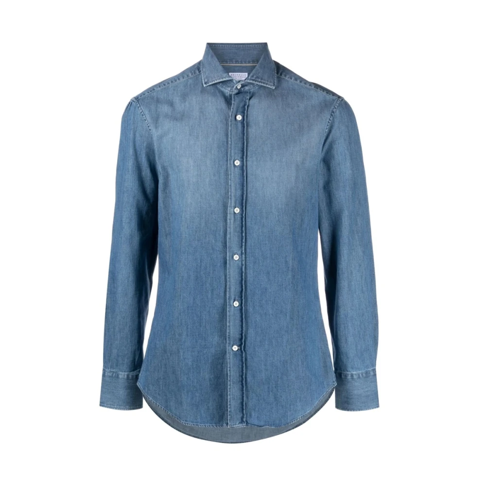 Shirts > Denim Shirts - - Brunello Cucinelli - Modalova