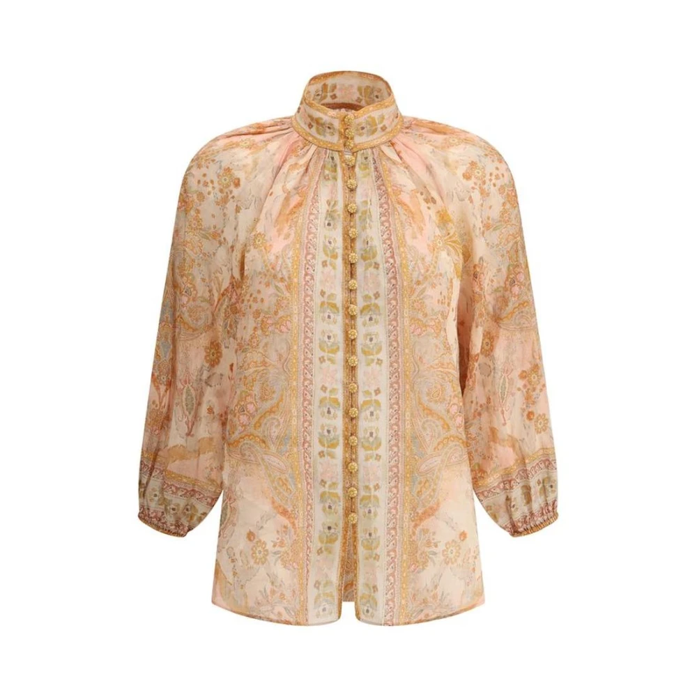 Zimmermann Paisley Print Billow Shirt Multicolor Dames