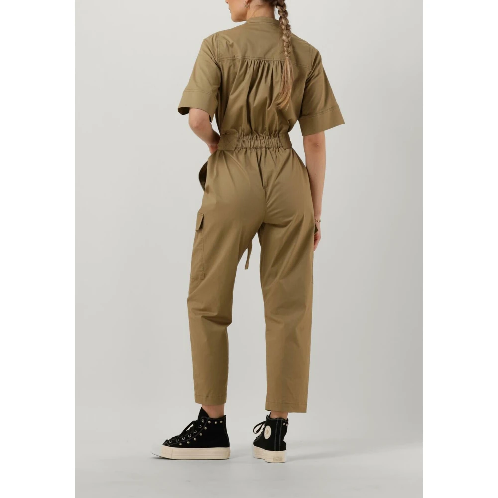 Co'Couture Cargo Jumpsuit Bruin Brown Dames