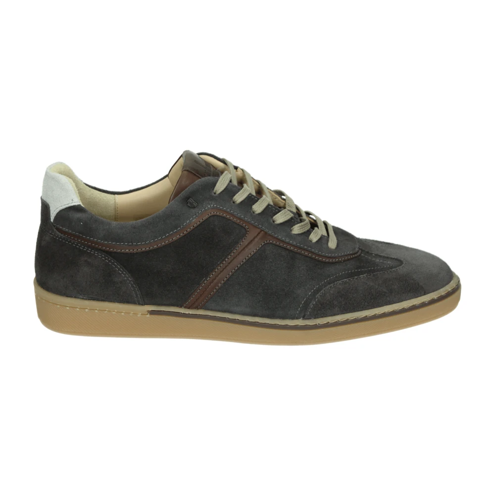 Van Bommel Casual grijze suède schoenen Heren Schoenen Grijs