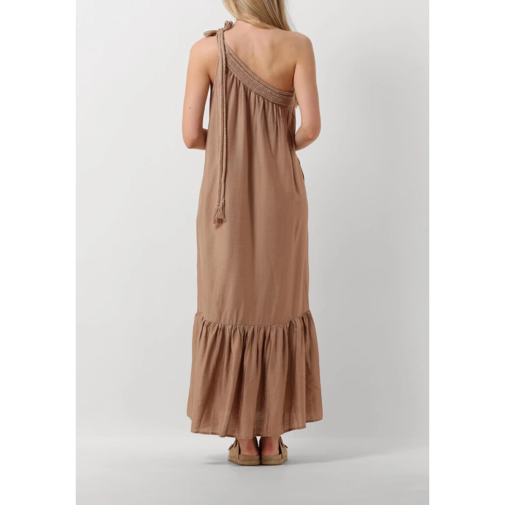 Co'Couture Asym Jurk Nude Elegant Stijlvol Beige Dames