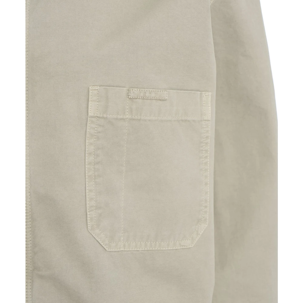 closed Grijze Overshirt met Shirt-Stijl Kraag Gray Heren