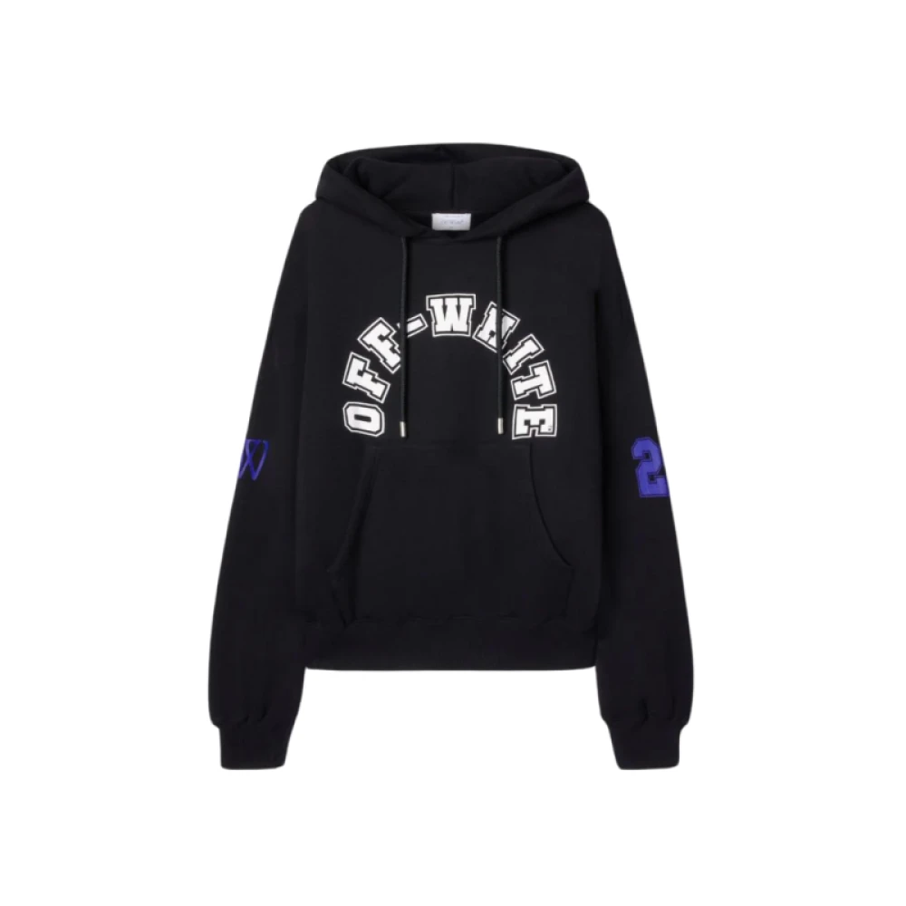 Off White Men's Black Oversized Cotton Hoodie - Hoodies - L - Sweatshirts & Hoodies