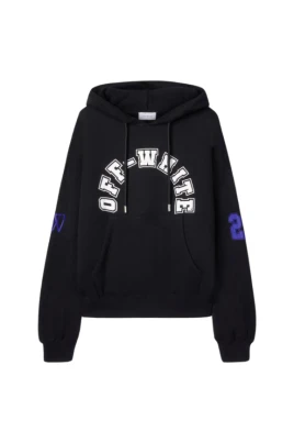 Oversized Svart Bomullshoodie