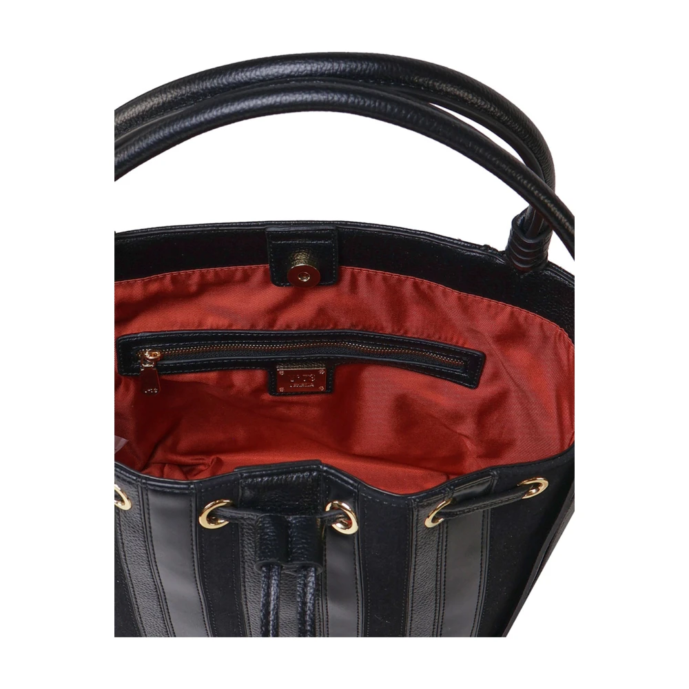 V73 Zwarte tassen met magnetische sluiting Black Dames
