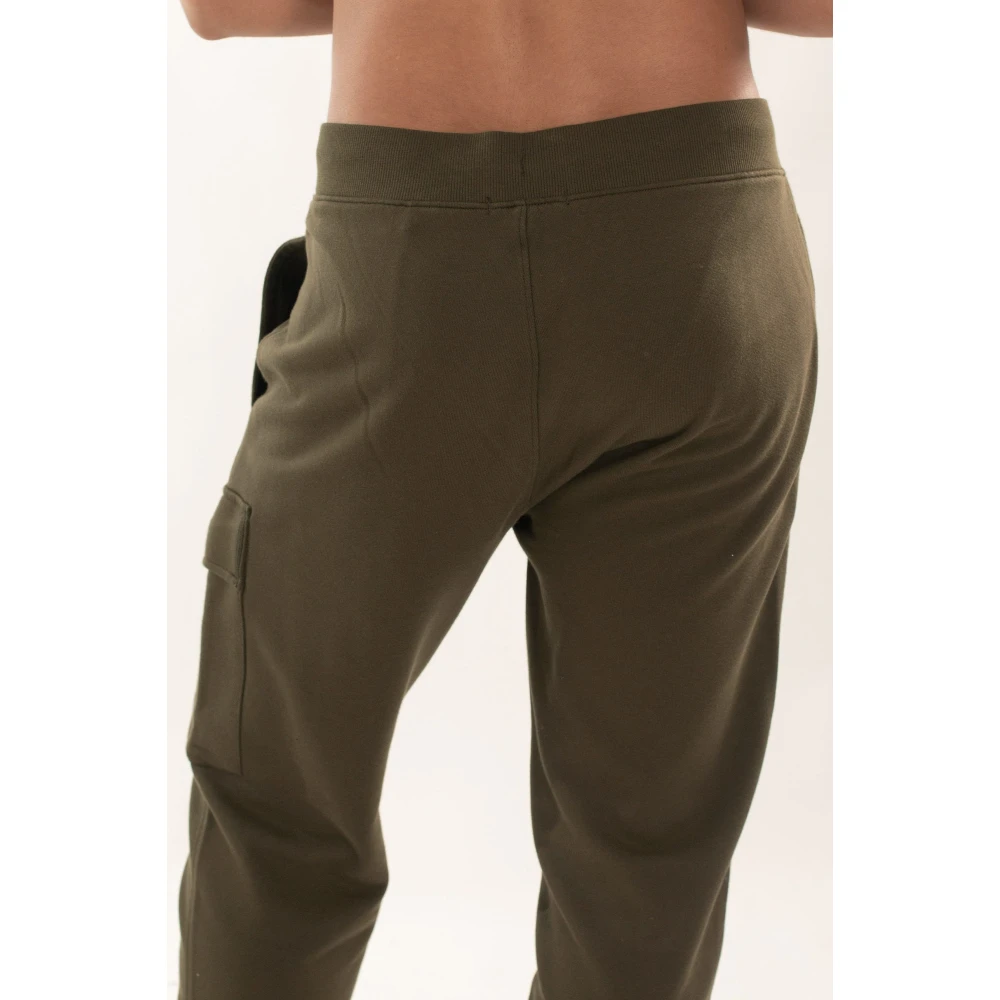 C.P. Company Verhoogde Fleece Cargo Broek Green Heren