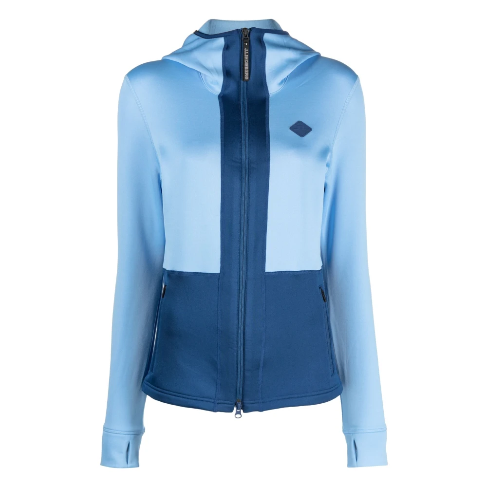 J.LINDEBERG Blauwe Casual Hoodie Sweater Polyester Elastaan Blue Dames
