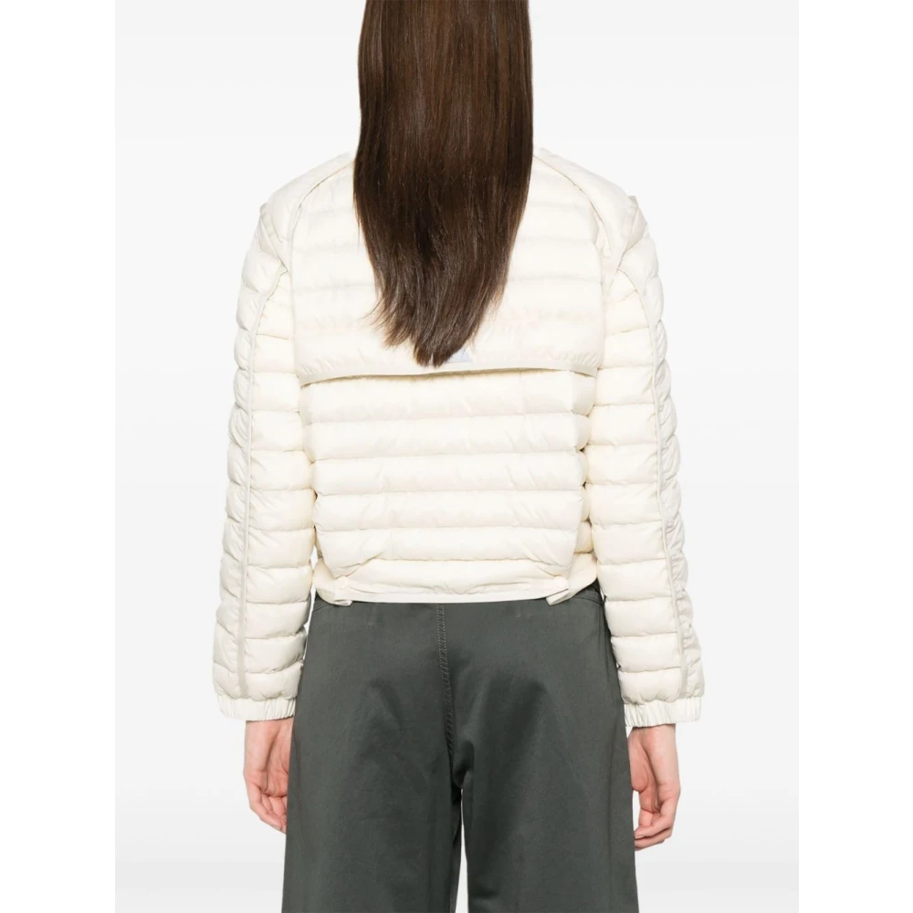 Moncler Witte Nylon Bomberjack White Dames