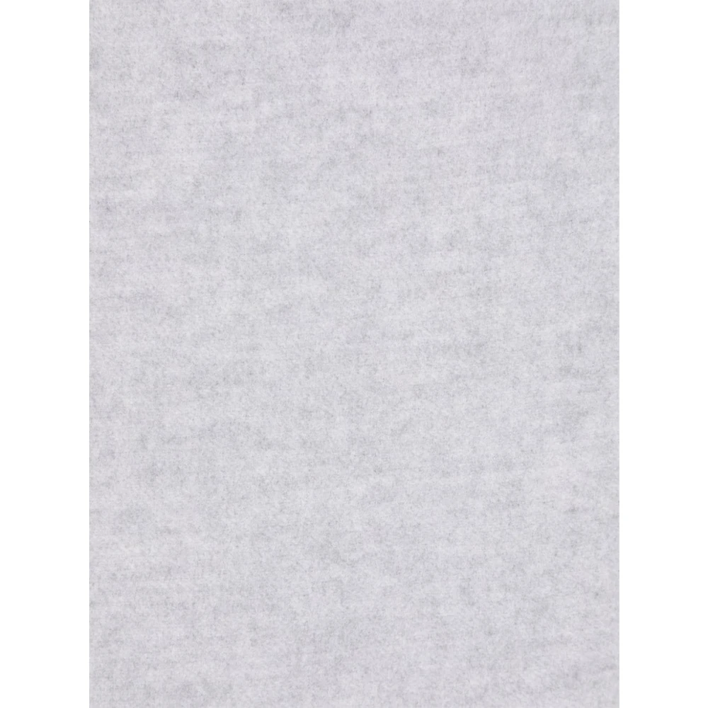 BRUNELLO CUCINELLI Kasjmier Wol Gebreide Sjaal Franje Capuchon Gray Dames