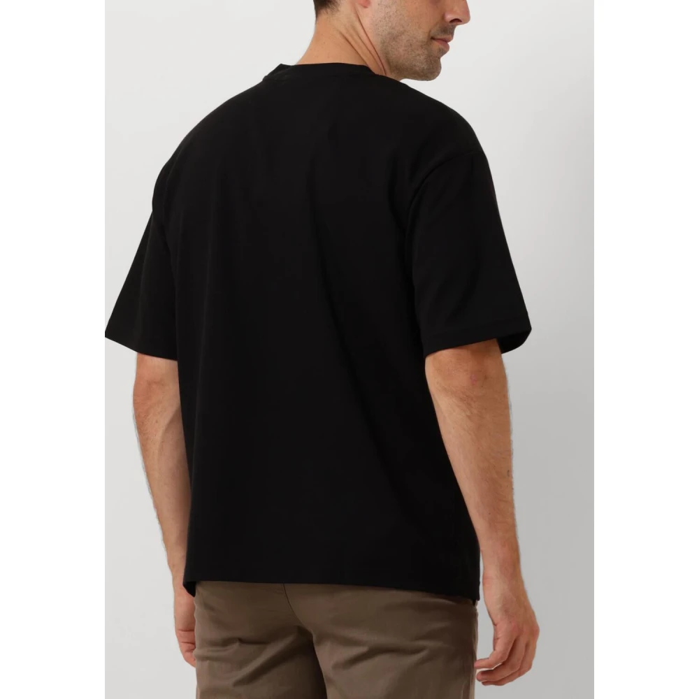 Selected Homme Heren Polo & T-shirts Losse Pasvorm Tee Black Heren