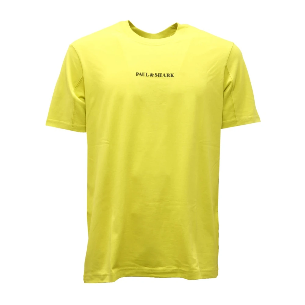 Paul & Shark Yellow T-Shirts, Male, Xs, Maglia 1438Ah 21411051