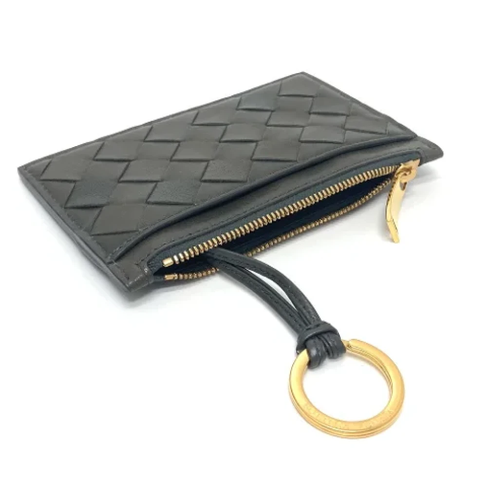 Bottega Veneta Vintage Pre-owned Leather wallets Green Dames
