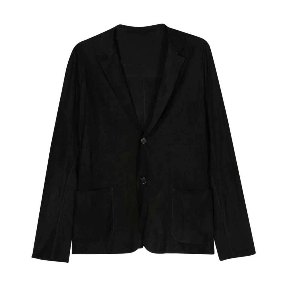 Salvatore Santoro Zwarte Stijlvolle Jassen Black Heren