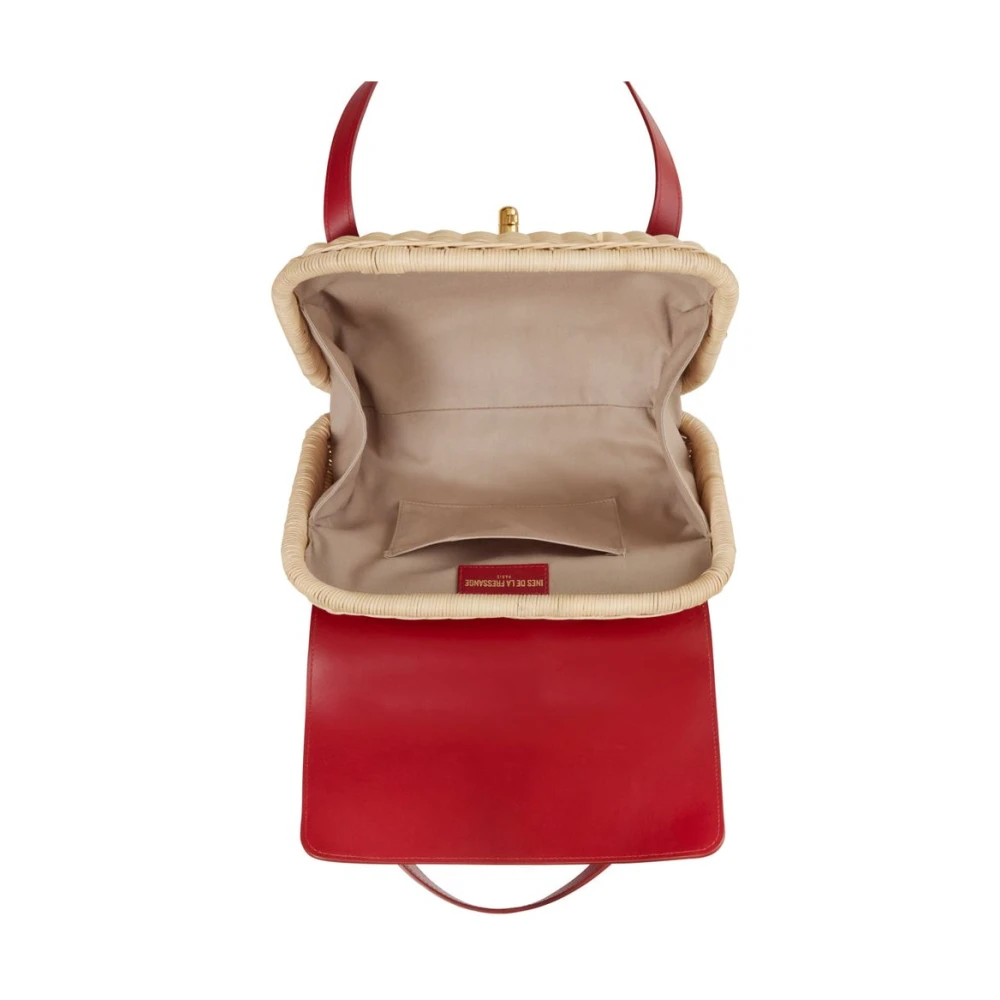 Ines De La Fressange Paris Rode leren mand Red Dames