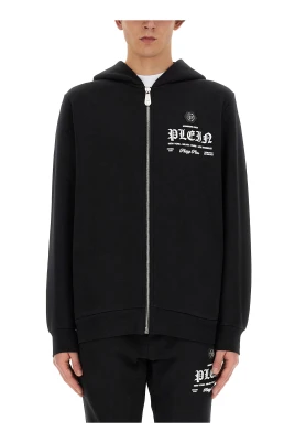Hoodie Sweatjacket Gothic Plei