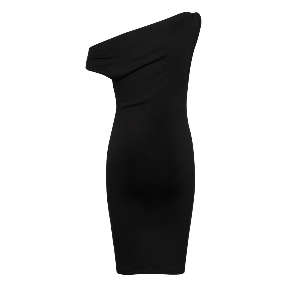 My Essential Wardrobe Elegant One-Shoulder Svart Klänning Black, Dam