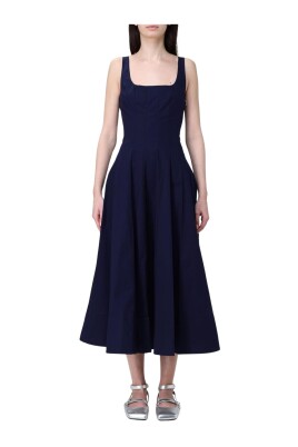 blue-puff-sleeve-midi-dress