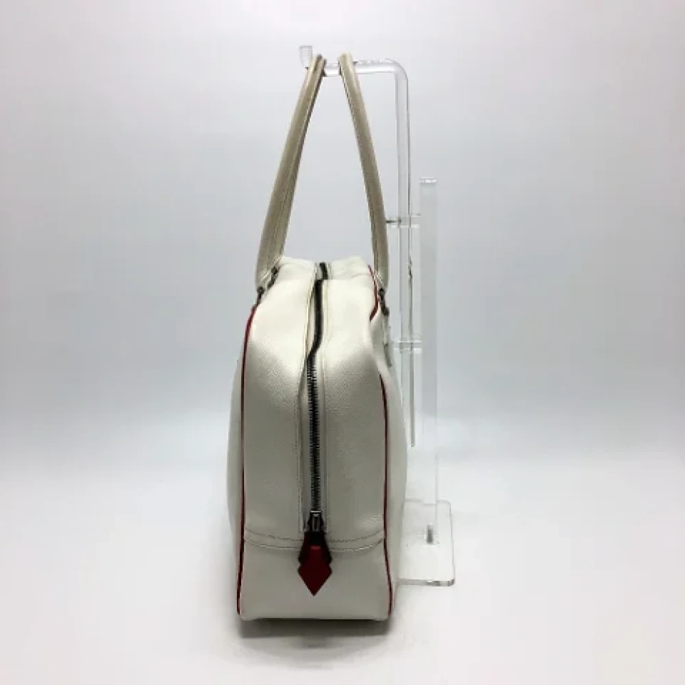 Hermès Vintage Pre-owned Leather shoulder-bags White Dames