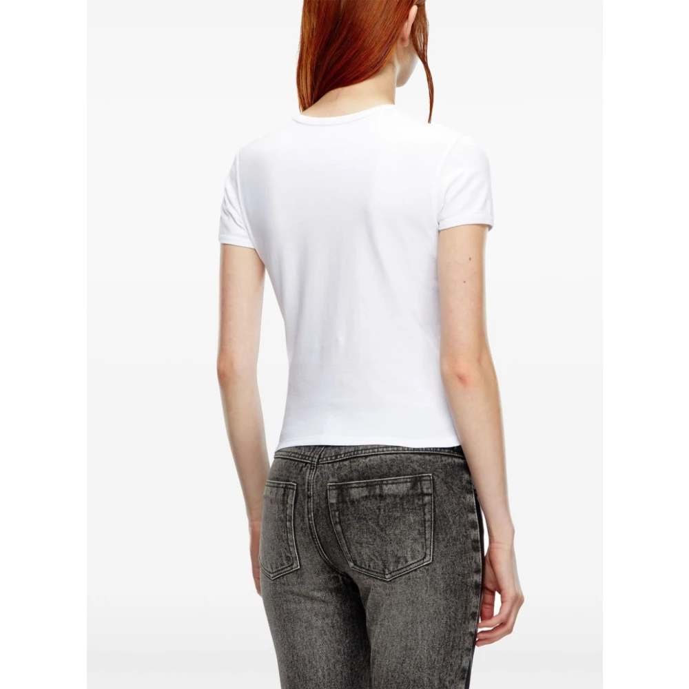 Diesel Casual T-shirt voor vrouwen White Dames