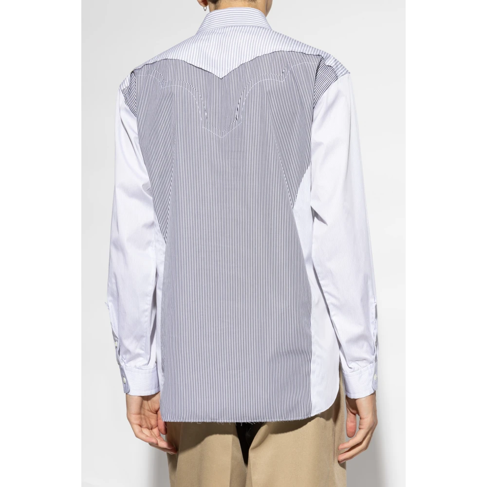 Maison Margiela Gestreept overhemd Gray Heren