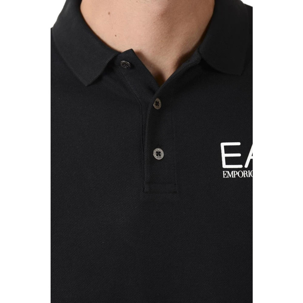 Emporio Armani EA7 Klassieke Polo Shirt voor Mannen Black Heren